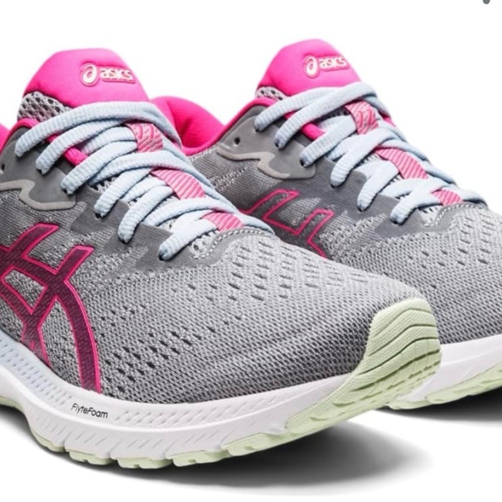 ASICS GT-1000 Women's Athletic Shoes in Gray and Pink